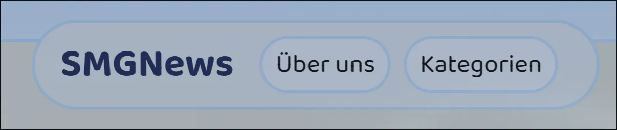 Oberer Ausschnitt der SMGNews Homepage