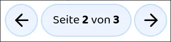Pagination unter einem Beitrag auf der zweiten von drei Seiten